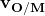 \mathbf{v_{O/M}}