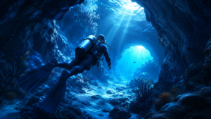 diver mockup Physics problems usually start with a formula.Physics Sensei Games start with a situation.