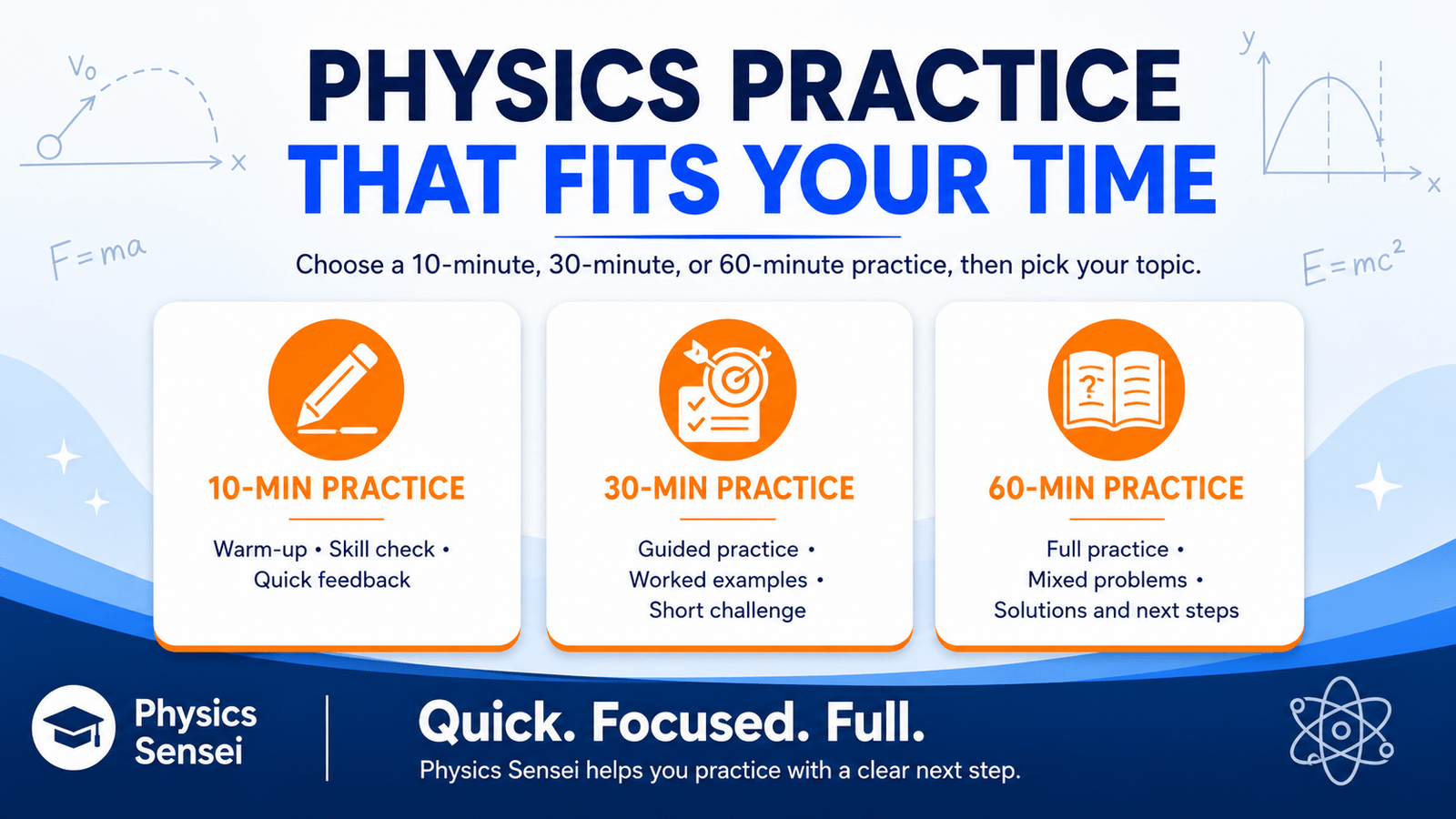 Practise Help Physics Practice Help for Students | Quick, Focused & Full Practice