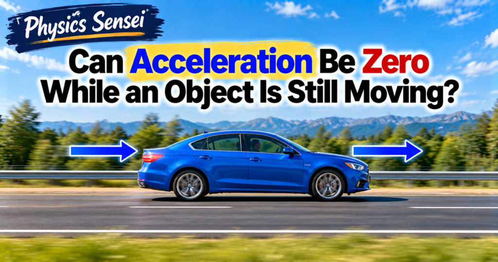 Can Acceleration Be Zero While an Object Is Still Moving?