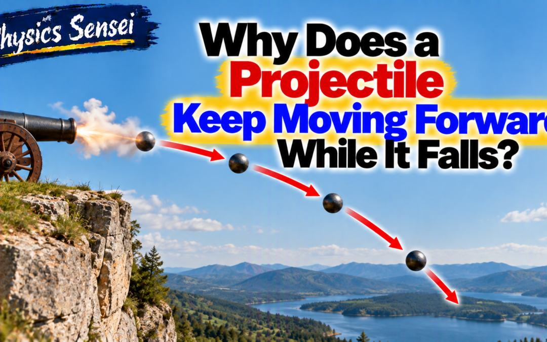 Why Does a Projectile Keep Moving Forward While It Falls?