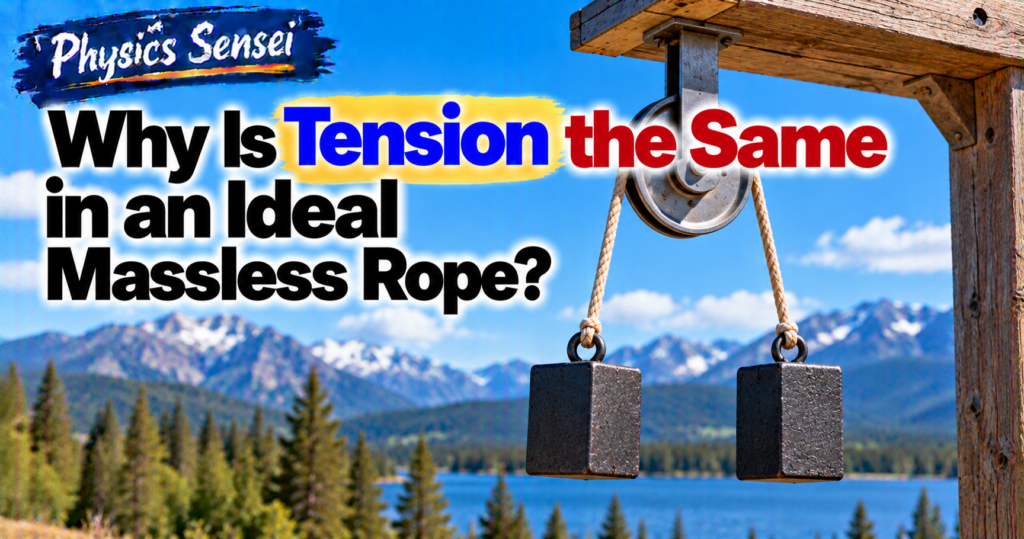 Why Is Tension the Same in an Ideal Massless Rope?