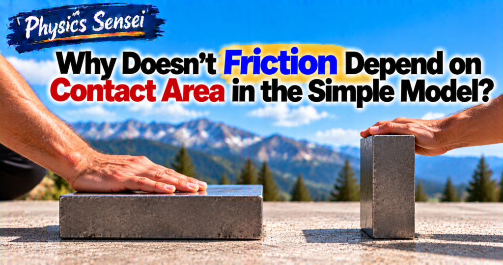 Why Doesn’t Friction Depend on Contact Area in the Simple Model?