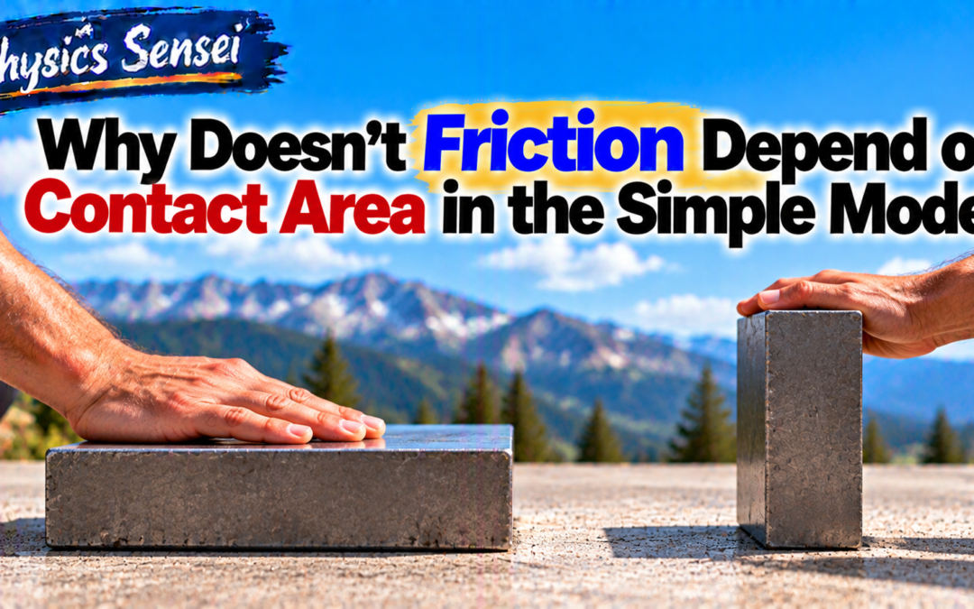 Why Doesn’t Friction Depend on Contact Area in the Simple Model?