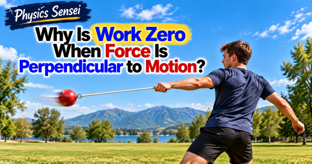 Why Is Work Zero When Force Is Perpendicular to Motion?