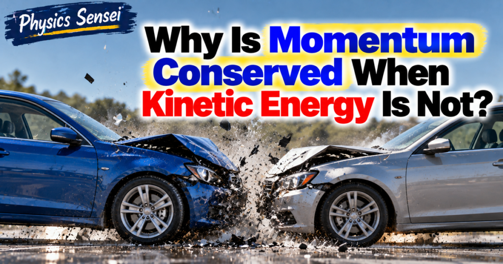 Why Is Momentum Conserved When Kinetic Energy Is Not?