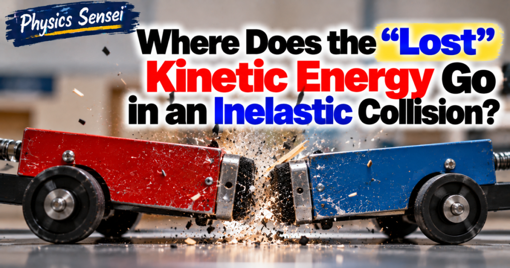 Where Does the “Lost” Kinetic Energy Go in an Inelastic Collision?