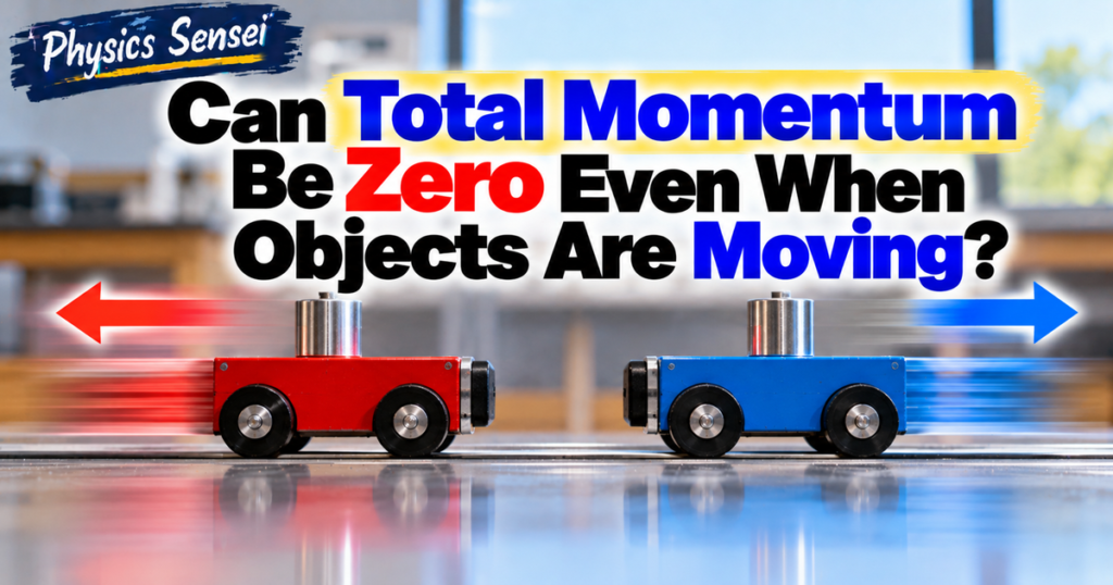 Can Total Momentum Be Zero Even When Objects Are Moving?