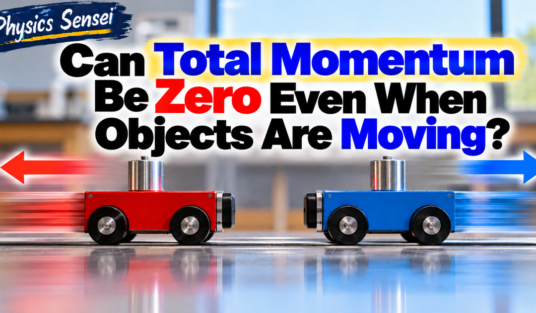 Can Total Momentum Be Zero Even When Objects Are Moving?
