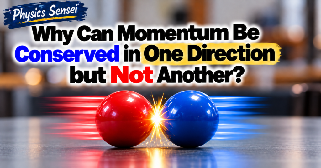 Why Can Momentum Be Conserved in One Direction but Not Another?