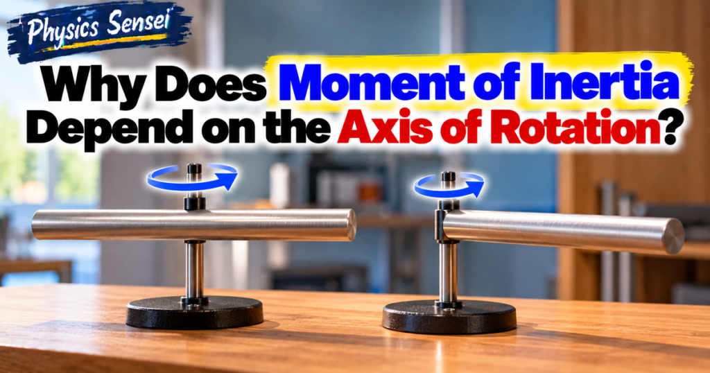 Why Does Moment of Inertia Depend on the Axis of Rotation?