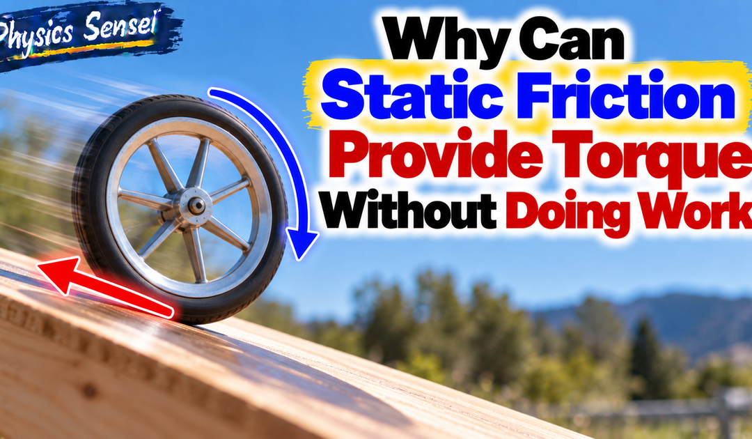Why Can Static Friction Provide Torque Without Doing Work?