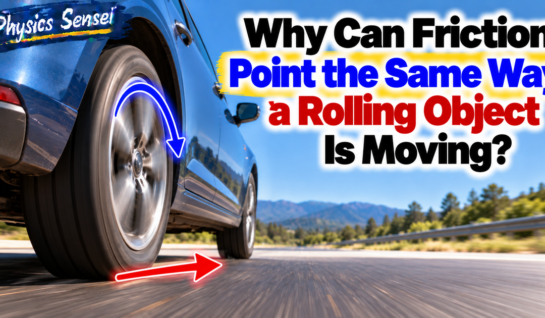 Why Can Friction Point the Same Way a Rolling Object Is Moving?