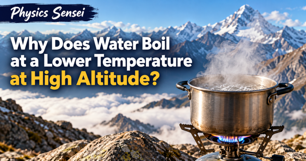 Why Does Water Boil at a Lower Temperature at High Altitude?