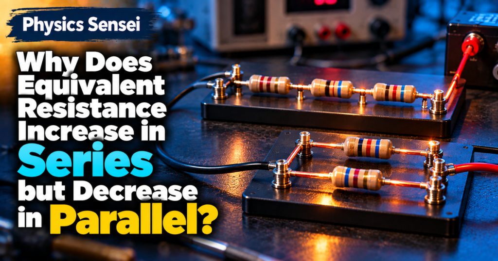 Why Does Equivalent Resistance Increase in Series but Decrease in Parallel?