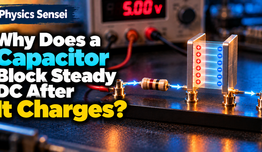 Why Does a Capacitor Block Steady DC After It Charges?