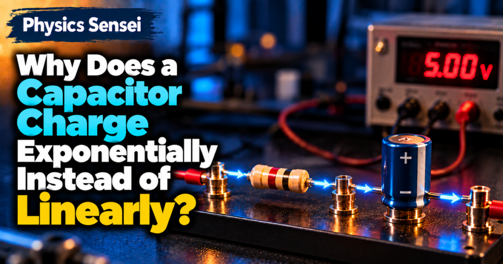 Why Does a Capacitor Charge Exponentially Instead of Linearly?