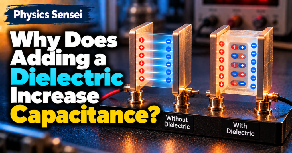 Why Does Adding a Dielectric Increase Capacitance?