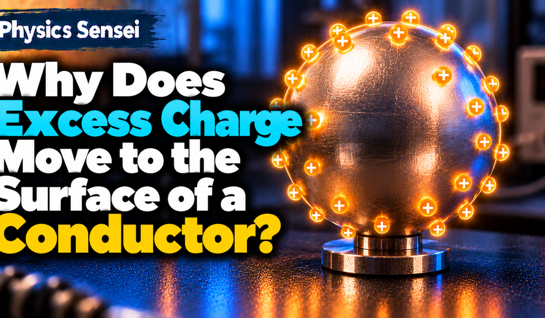 Why Does Excess Charge Move to the Surface of a Conductor?