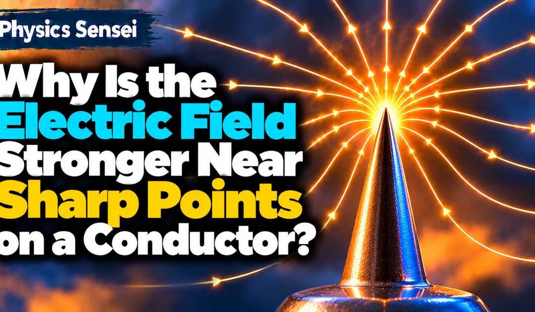 Why Is the Electric Field Stronger Near Sharp Points on a Conductor?