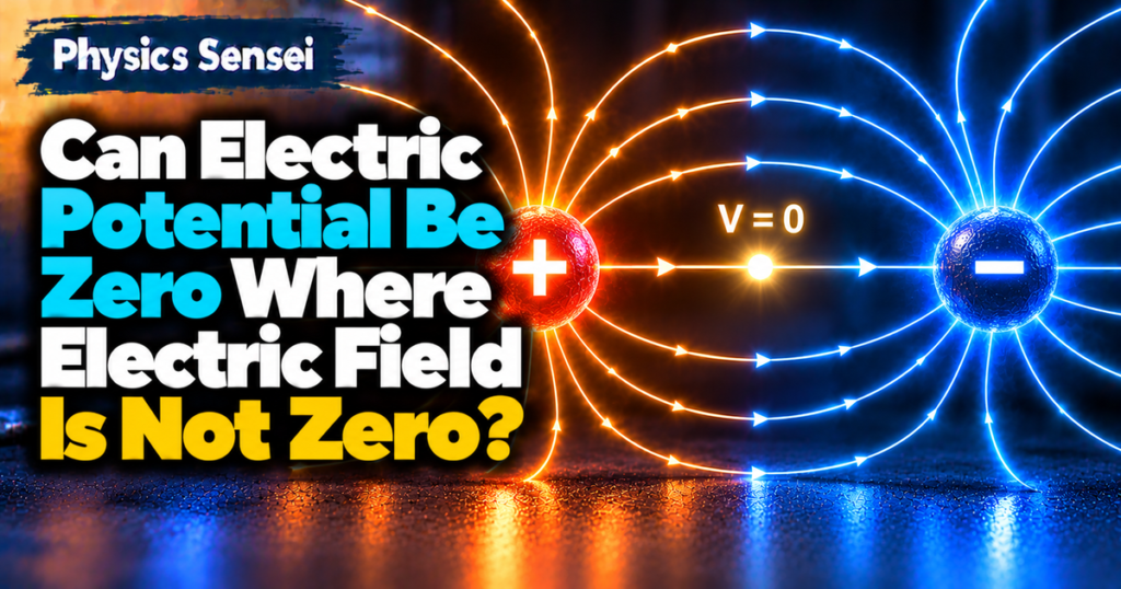 Can Electric Potential Be Zero Where Electric Field Is Not Zero?