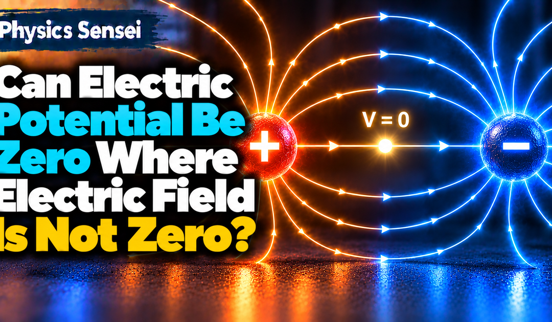 Can Electric Potential Be Zero Where Electric Field Is Not Zero?