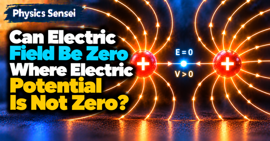 Can Electric Field Be Zero Where Electric Potential Is Not Zero?
