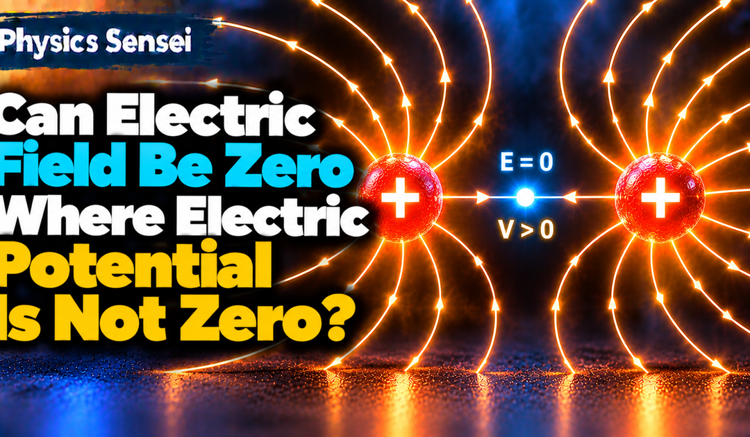 Can Electric Field Be Zero Where Electric Potential Is Not Zero?