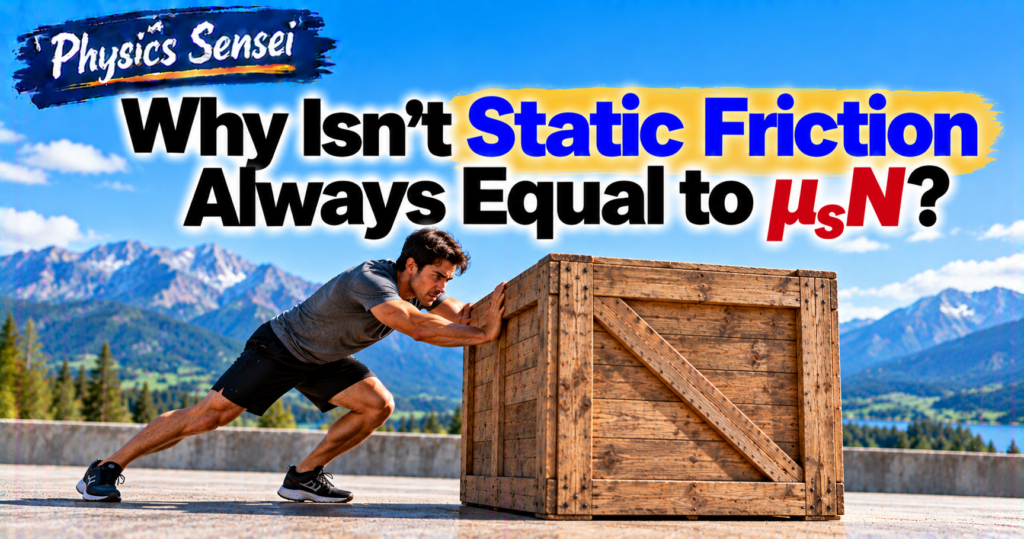 Why Isn’t Static Friction Always Equal to μₛN?