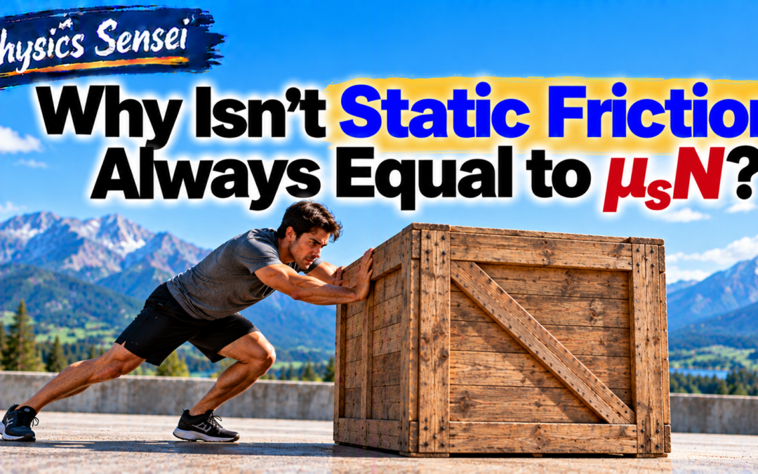 Why Isn’t Static Friction Always Equal to μₛN?