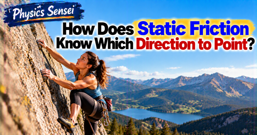 How Does Static Friction Know Which Direction to Point?